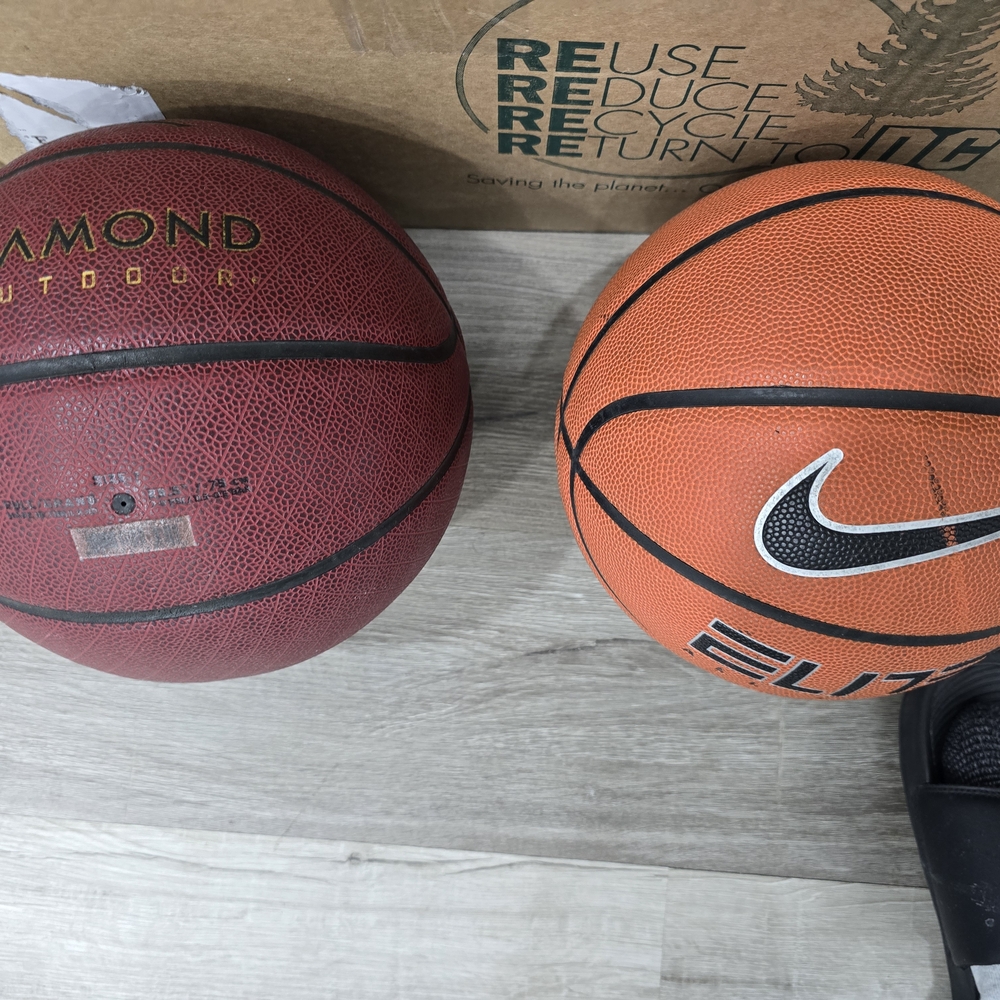 Nike Elite Basketball Set - Burgundy and Orange